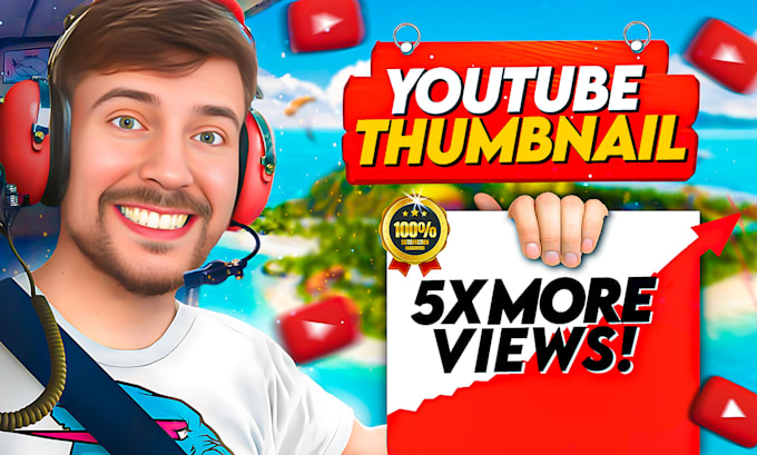 design catchy youtube thumbnail