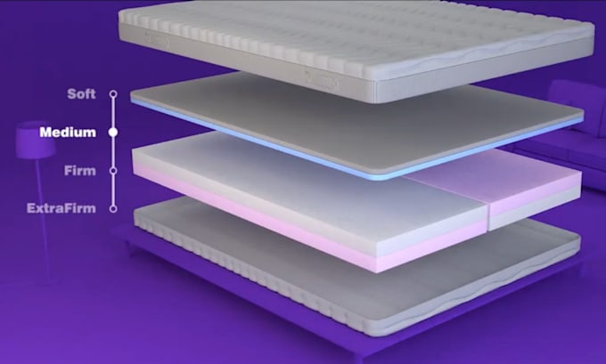 do 3d mattress animation 3d axonometric mattress 3d mattress design