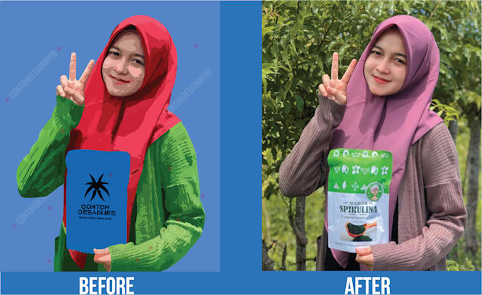 draw your pictures for cutout vector