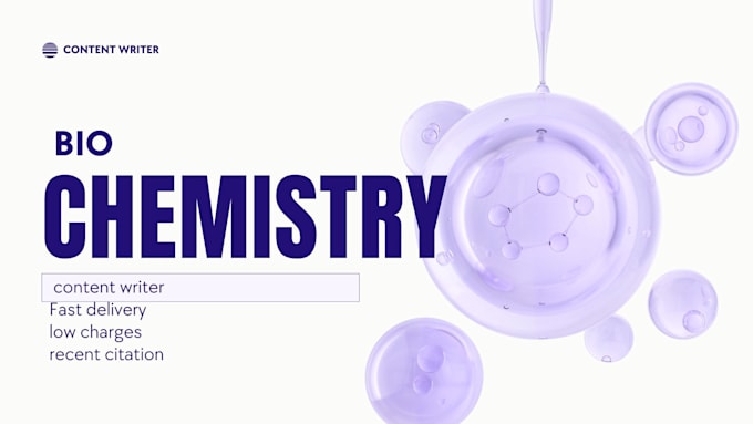 craft compelling biochemistry articles backed by research
