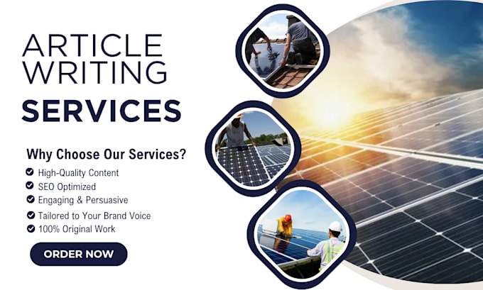 write engaging article for your solar company that convert