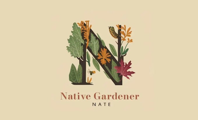 make original native gardener wordmark logo