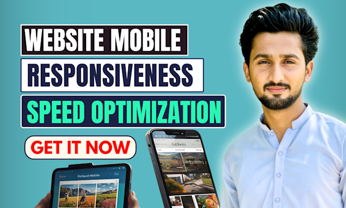 make your website mobile responsive and optimize its speed