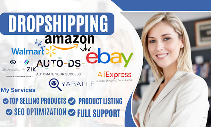 setup amazon to ebay shopify dropshipping walmart product listing fix auto ds
