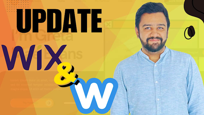 update, redesign wix or weebly website