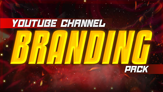 design a stunning and unique youtube branding pack