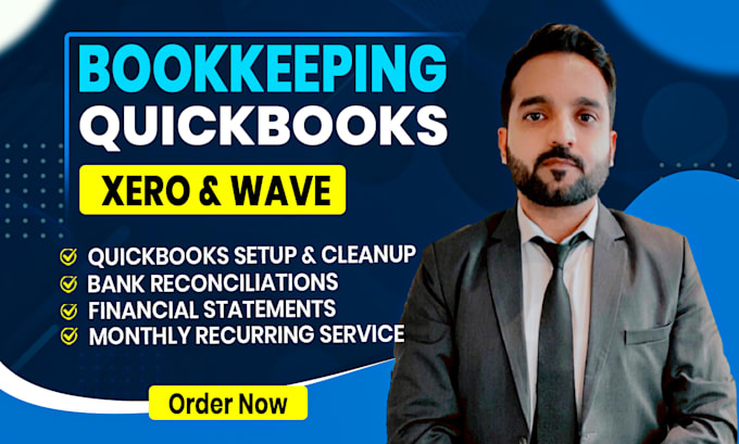 do bookkeeping, cleanup, setup in quickbooks online, xero, wave, excel