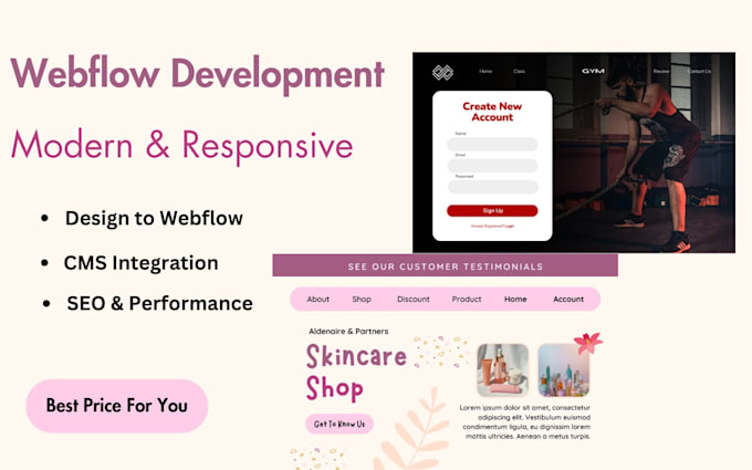 design or redesign your website using webflow