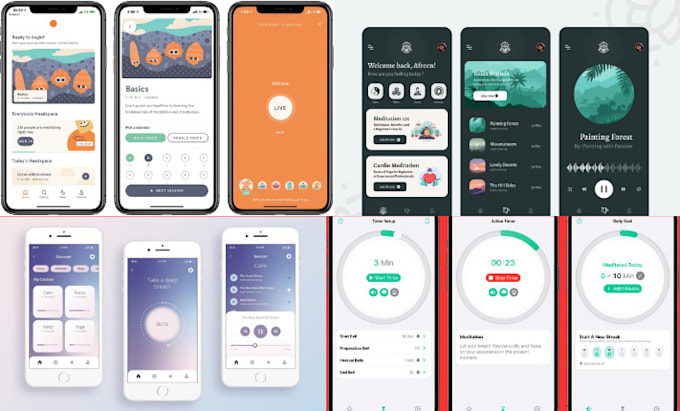 develop meditation app headspace app therapy app calm app