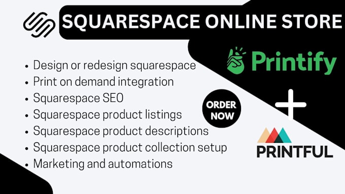 design squarespace website square online store printify wix redesign godaddy