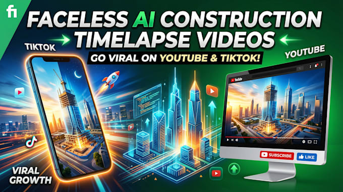 create viral faceless ai construction timelapse bunker and epoxy flooring