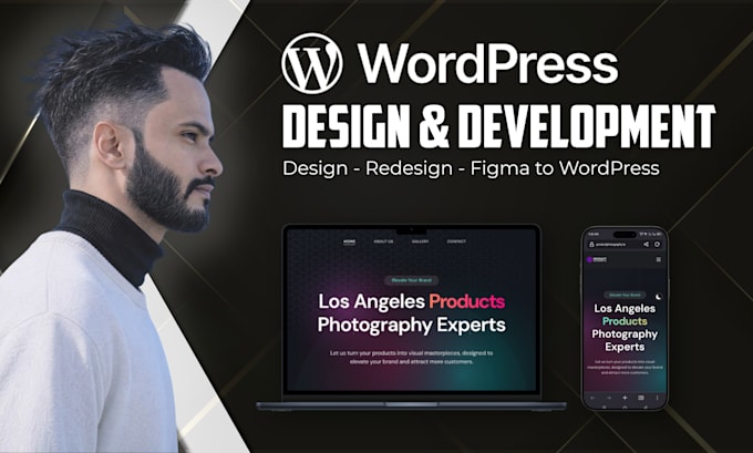 design wordpress website for your business and online store