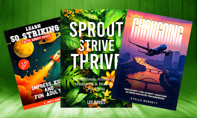 create an attractive ebook or book cover design