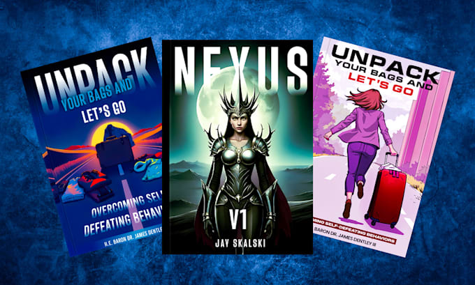 design a professional ebook cover design with complete files