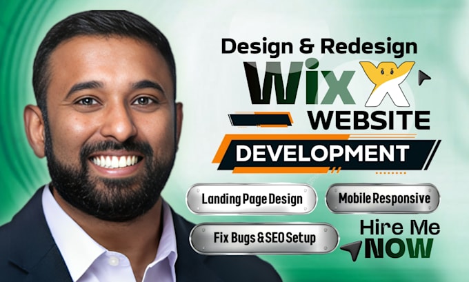 build wix website design, wix website redesign, or wix business website design