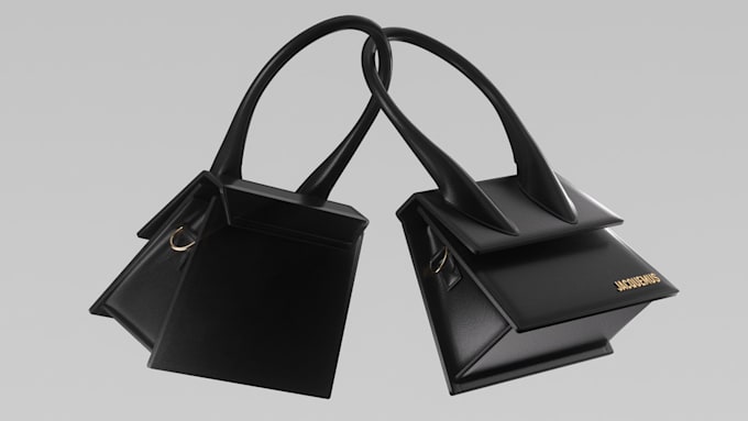 render quality 3d bag model, 3d bag design and bag animation