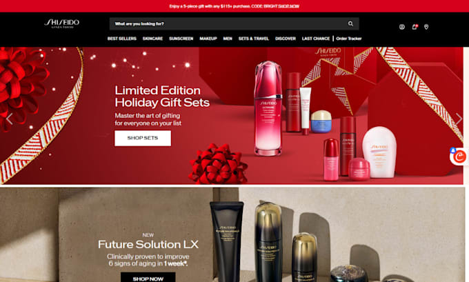 design modern cosmetics shopify store, beauty shops, makeup accessories website
