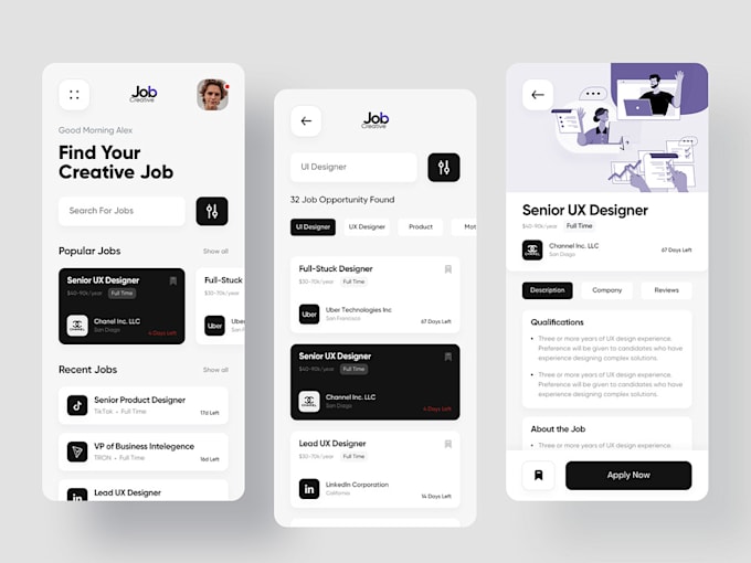 Desenvolver aplicativo de portal de empregos online, aplicativo de ...