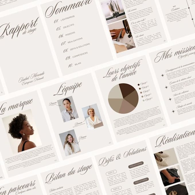 custom internship reports in 3 languages