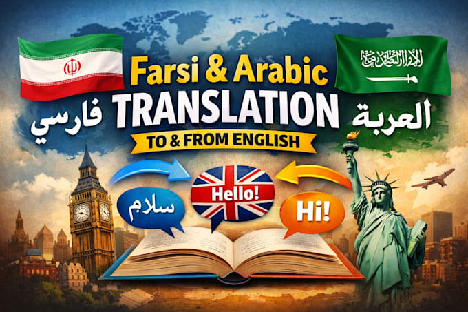 translate farsi, arabic to english and vice versa