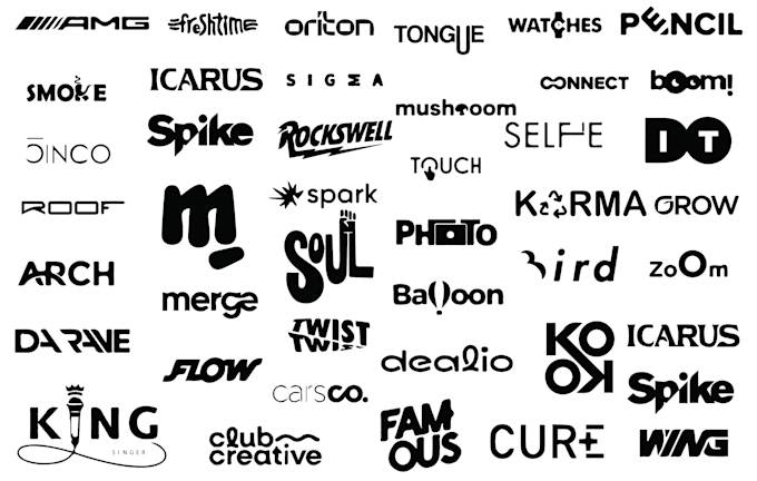 create unique typography logo,creative,rap,band and dj