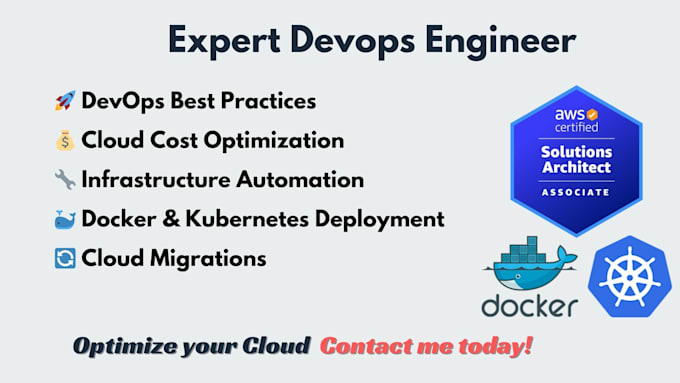 be your expert devops engineer and certified aws solutions architect