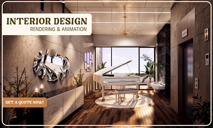 do majestic interior design 3d render walkthrough animation