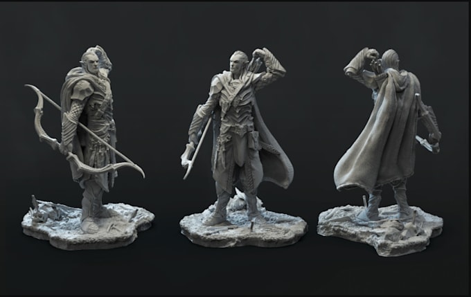shape 3d realistic model in zbrush,digitally sculpt 3d miniature model,stl file