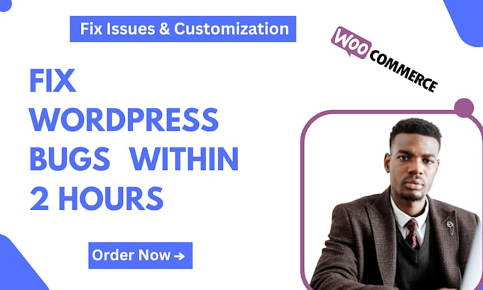 fix wordpress issues, woocommerce fix or fix wordpress errors within 2 hours