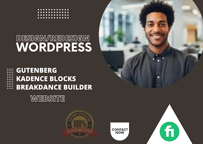 build wordpress website using gutenberg, kadence blocks, or breakdance builder