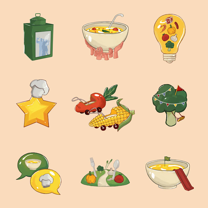 make icon pack with various style