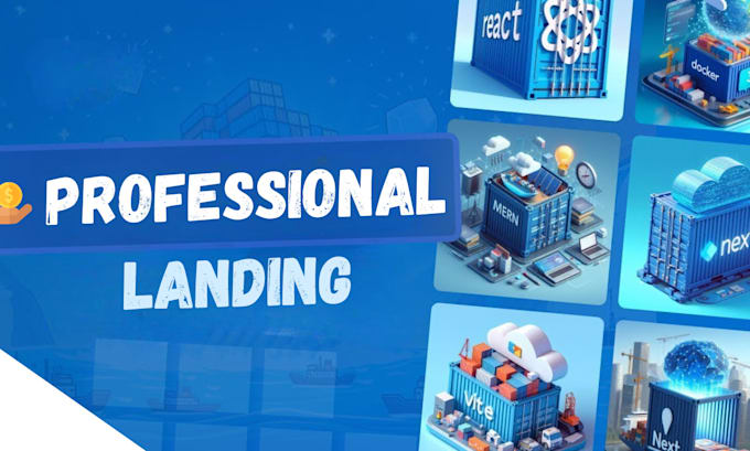 build a professional landing using the latest js frameworks