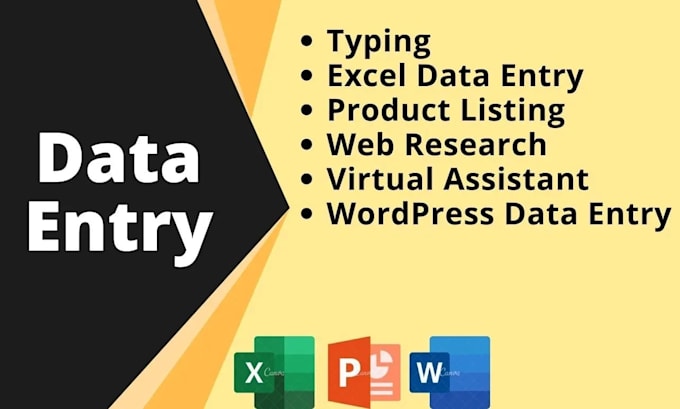 do make presentations, ppts, data entry