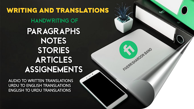 do handwriting of paragraphs, notes, assignments and letters