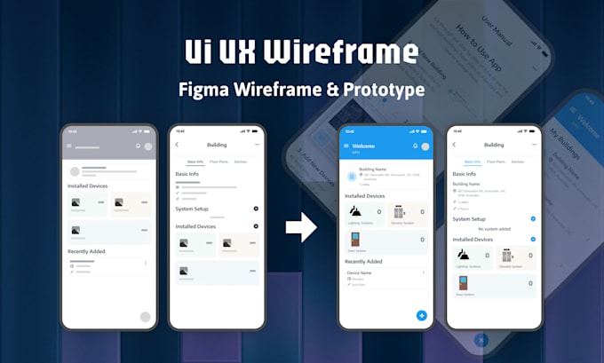 do ux wireframe design for your app and website with figma prototype