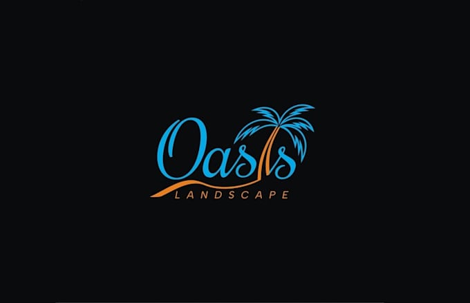 design landscape based off blue black truck logo