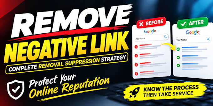 remove negative links and news articles on google