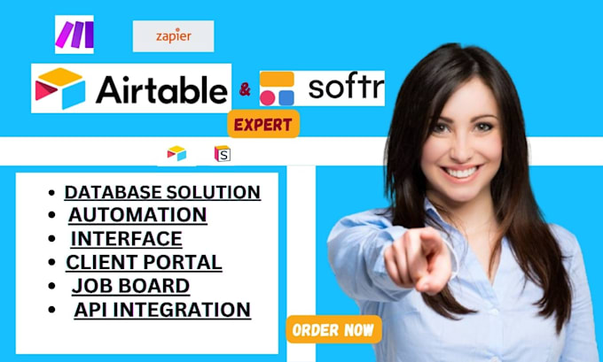 softr webapp, softr client portal, airtable database, airtable automations