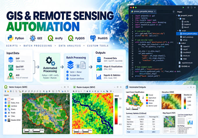 automate gis and remote sensing with python and gee