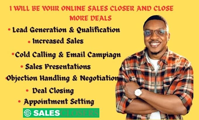 sales closer, high ticket closer, appointment setter b2b sales and sales closing