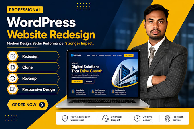 redesign, revamp, clone, edit, responsive wordpress website customization