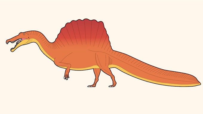 create a dinosaur illustration for you