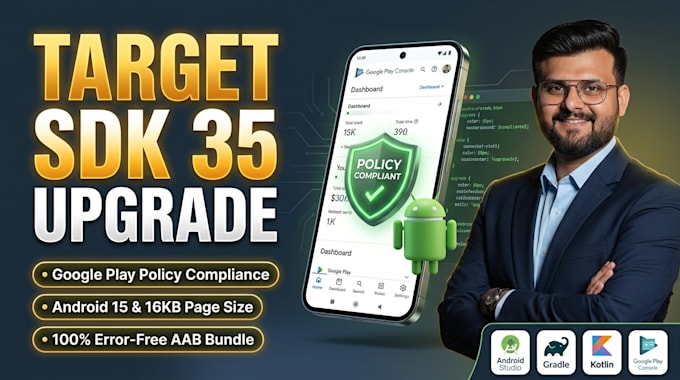 upgrade android app target sdk 36 and fix play console policy warnings