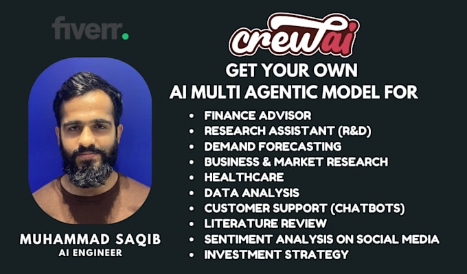 build ai agents for equity research or financial analysis with crewai