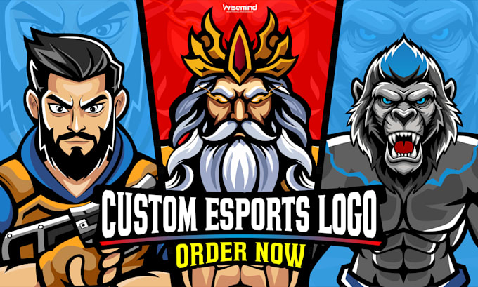 design a mascot logo for gaming and esports