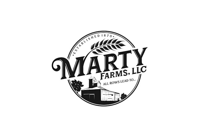 creative working farm logo design