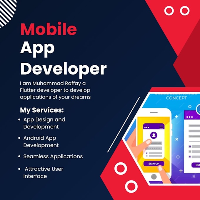 do app development for android app using flutter and dart
