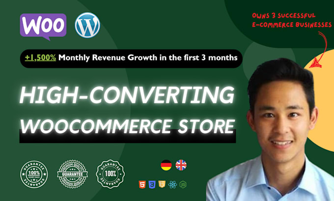build your wordpress website with woocommerce