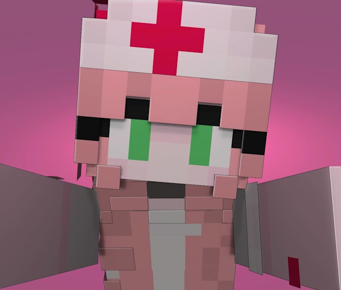 desing a minecraft 3d render for you
