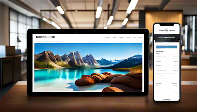 Develop a responsive website for you, using php , react by ...